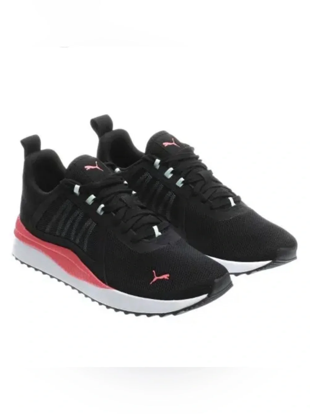 Puma Pacer Net Cage Size 6.5 Women's Black & Pink Sneakers